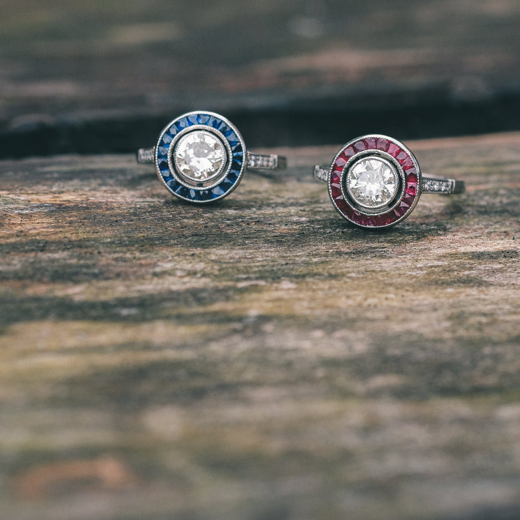 Lost Owl Ruby Target Ring - Lost Owl Jewelry