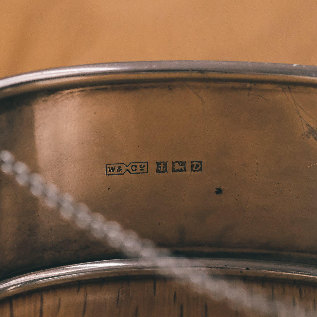 Mid-Century Floral Cuff Bangle - Lost Owl Jewelry