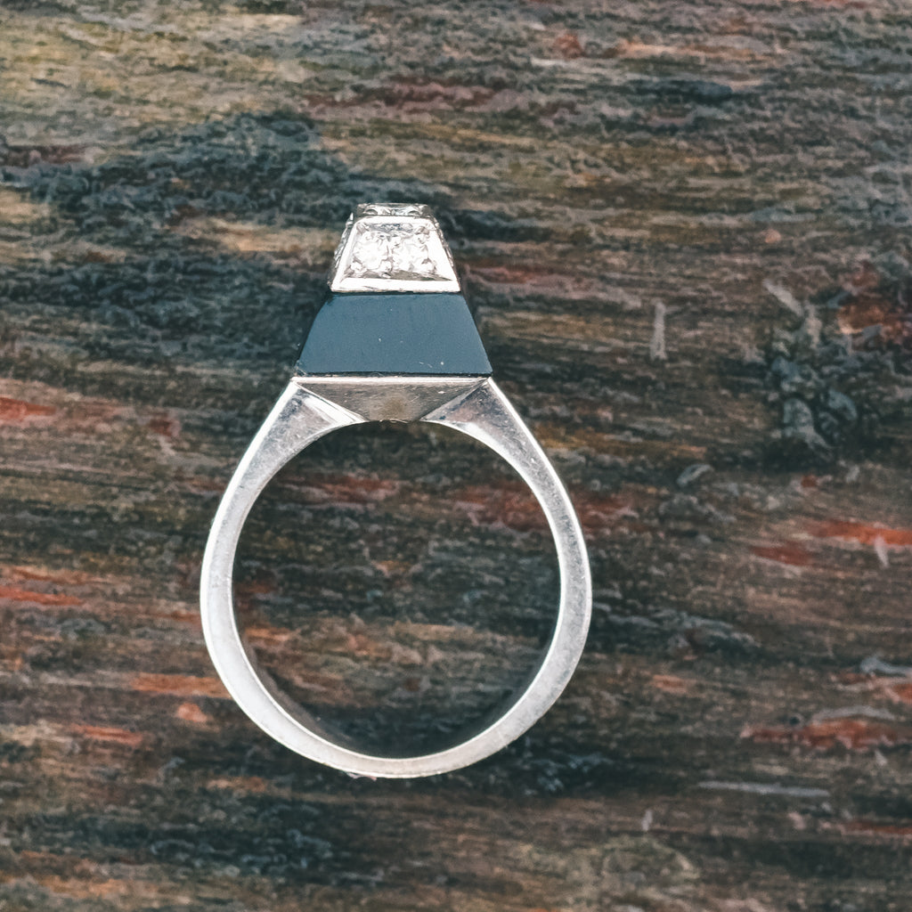 Mid-Century Pyramid Ring - Lost Owl Jewelry