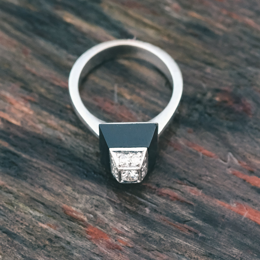 Mid-Century Pyramid Ring - Lost Owl Jewelry