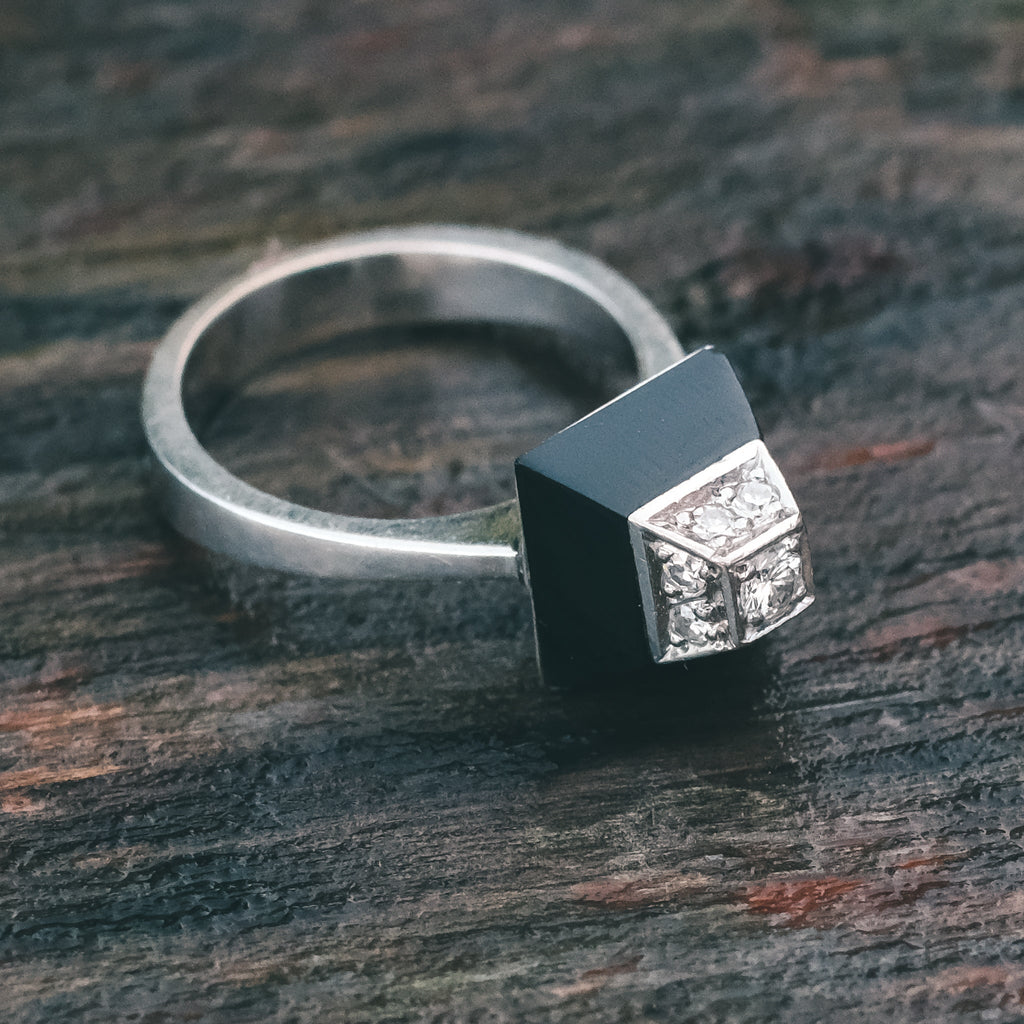 Mid-Century Pyramid Ring - Lost Owl Jewelry