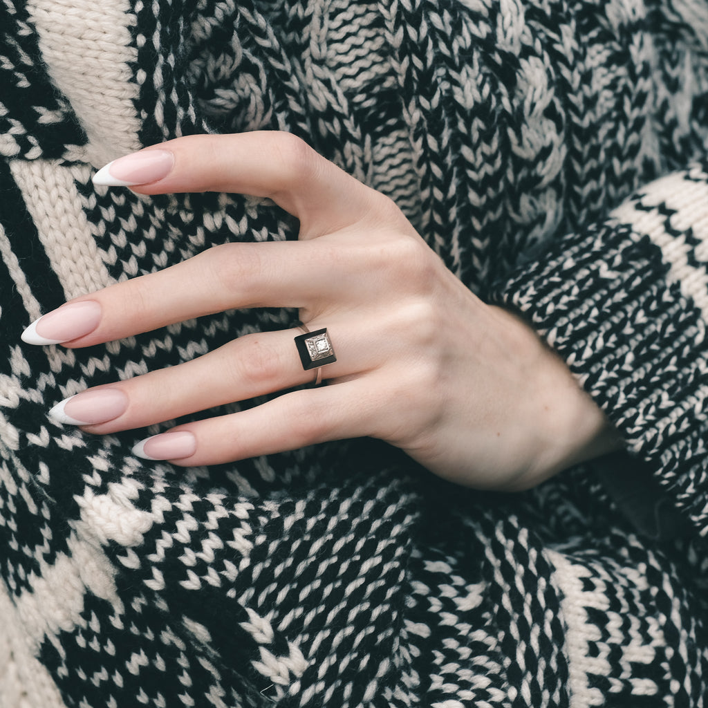 Mid-Century Pyramid Ring - Lost Owl Jewelry