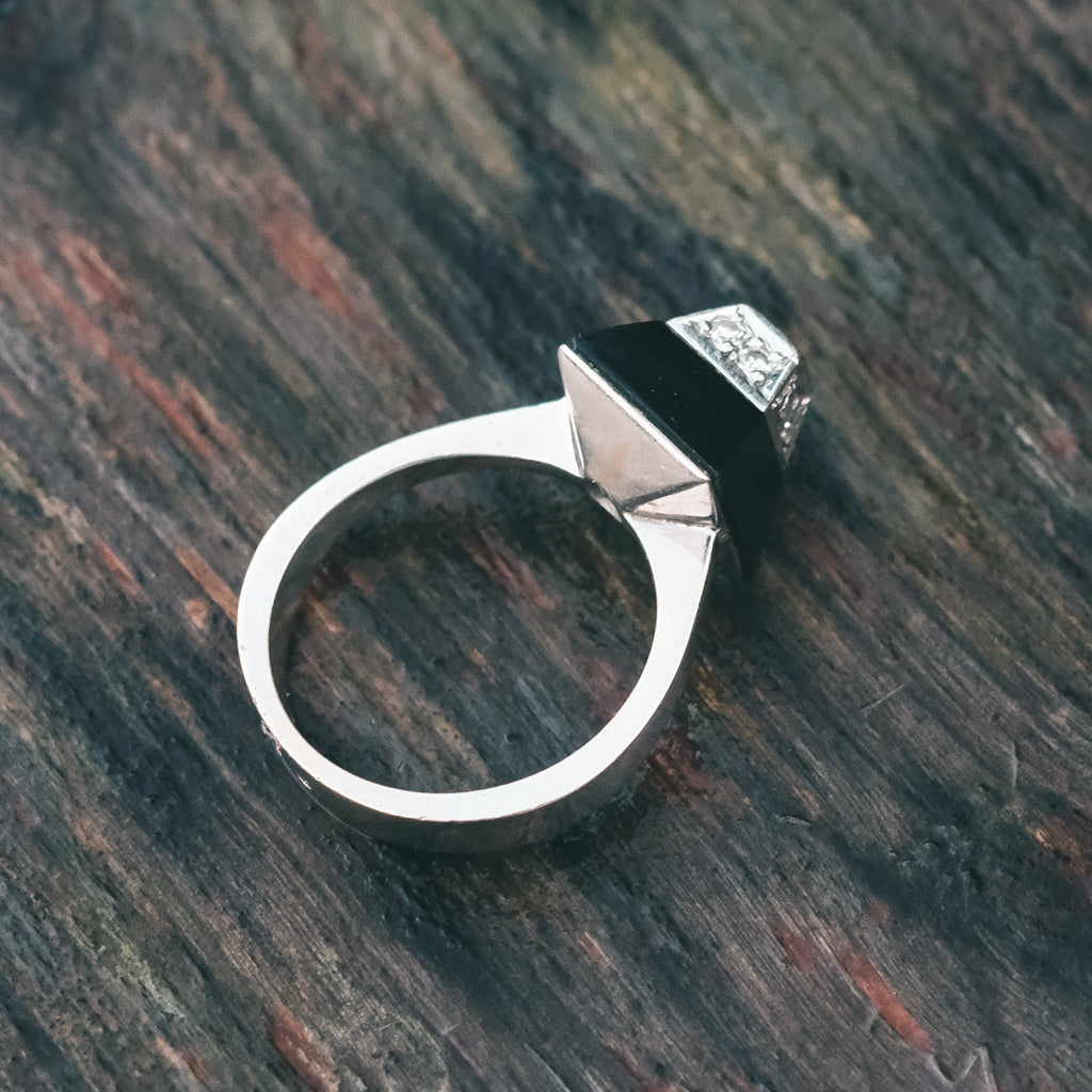 Mid-Century Pyramid Ring - Lost Owl Jewelry
