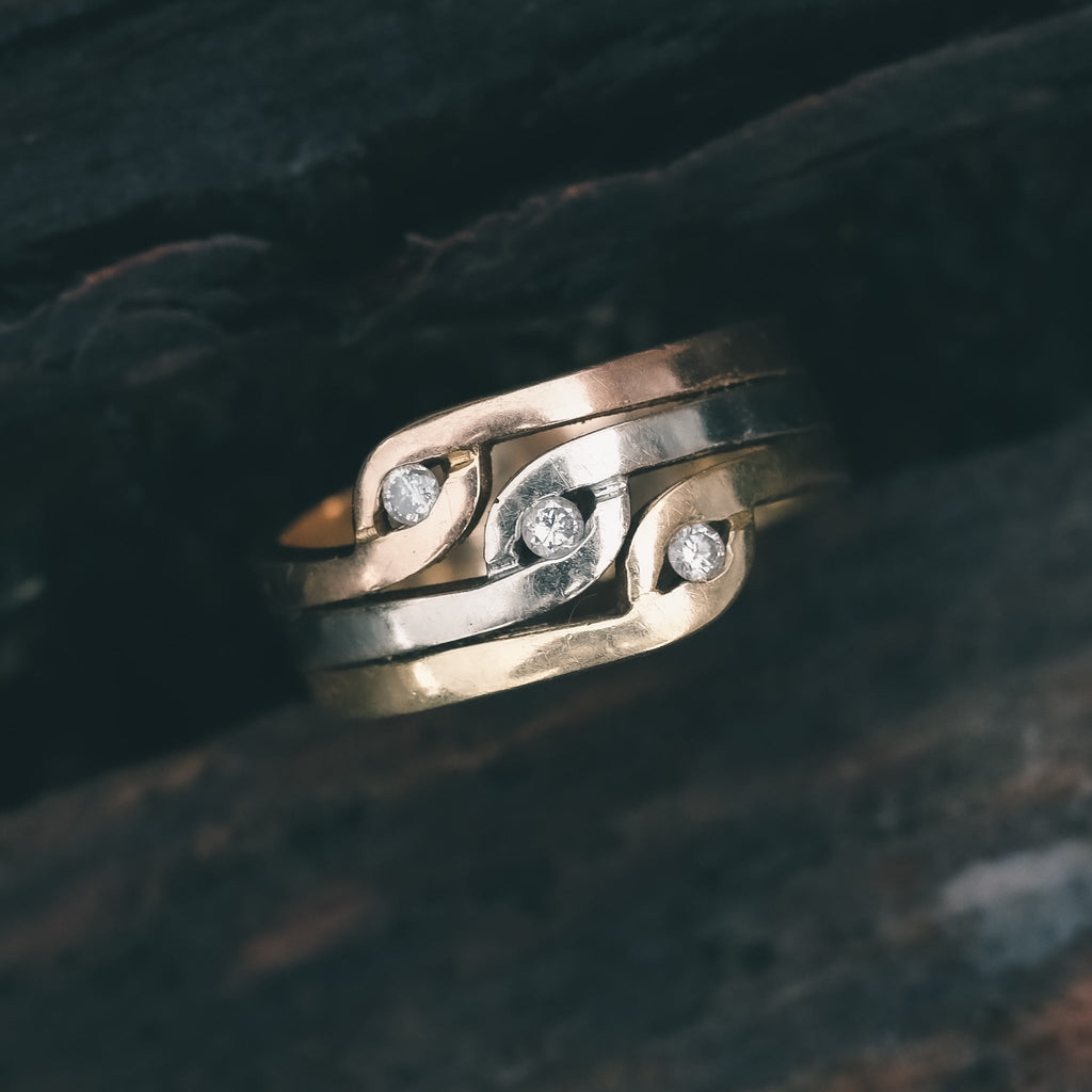 Mid-Century Triple Eye Ring - Lost Owl Jewelry