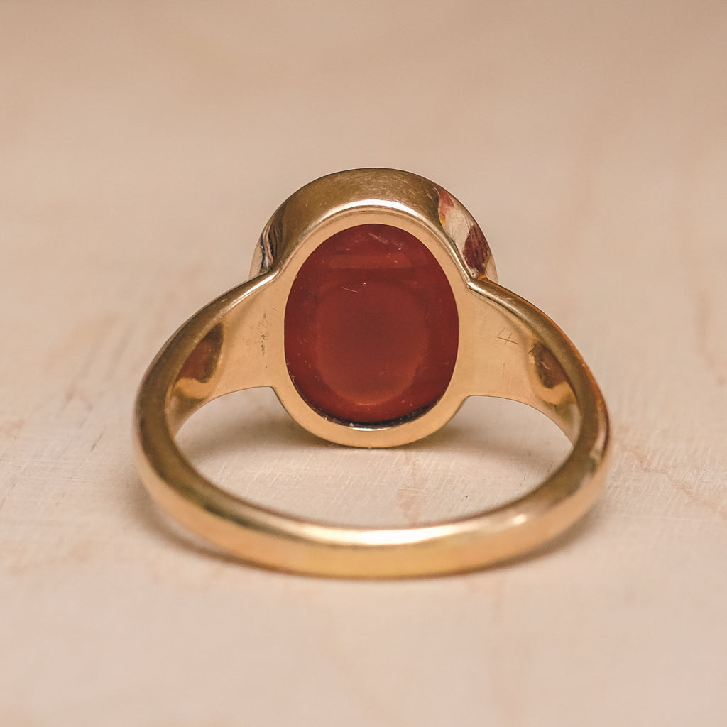 Neoclassical Athena Intaglio Ring - Lost Owl Jewelry