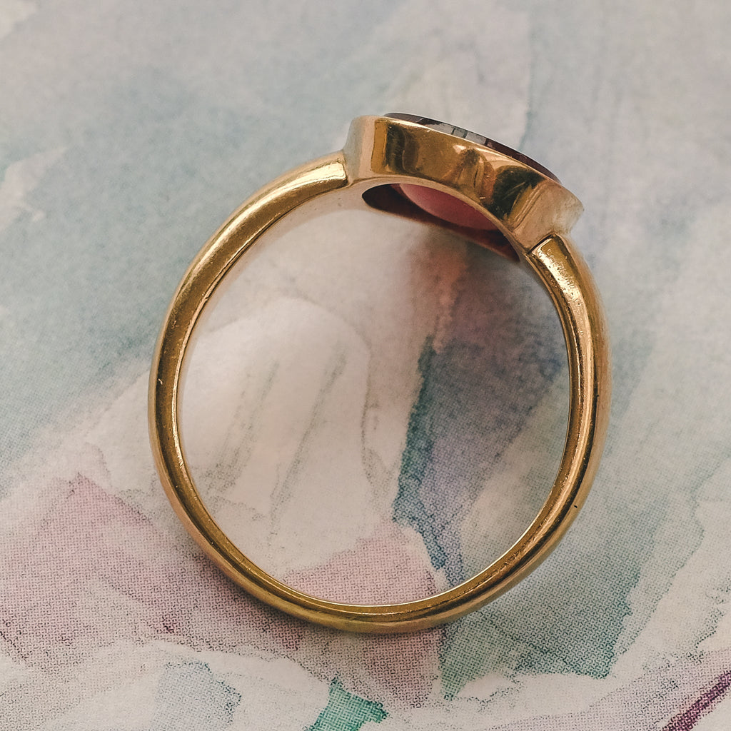 Neoclassical Athena Intaglio Ring - Lost Owl Jewelry