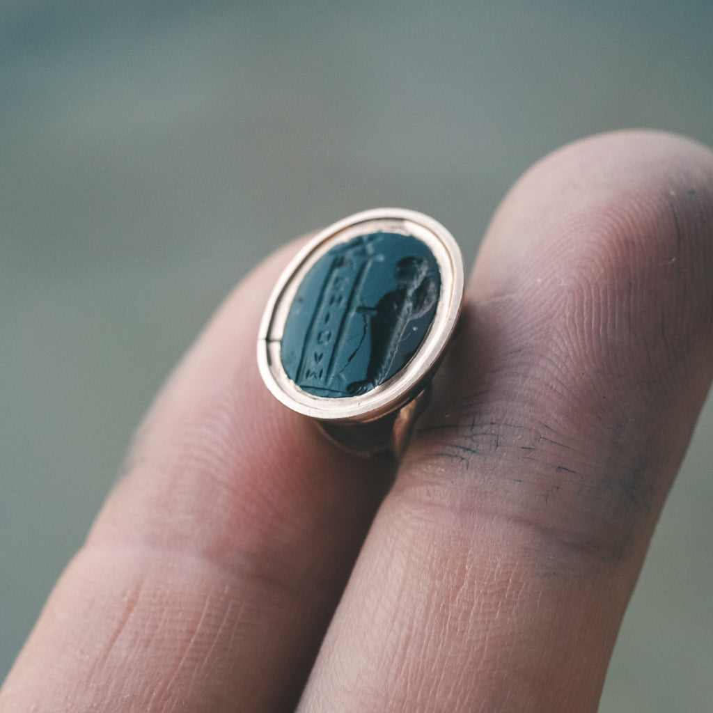 Neoclassical 'Magical Amulet' Intaglio Fob - Lost Owl Jewelry