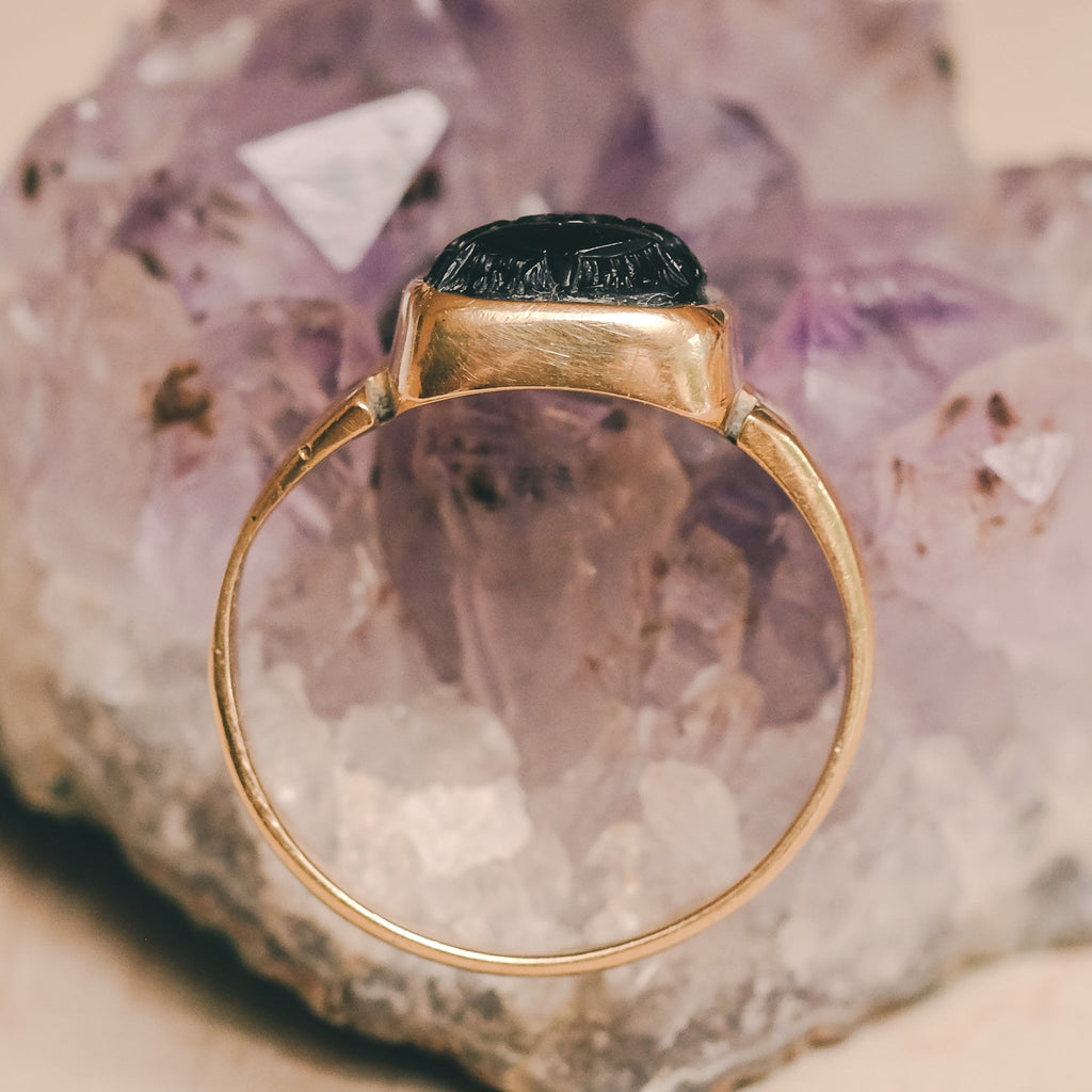 Neoclassical Zeus Cameo Ring - Lost Owl Jewelry