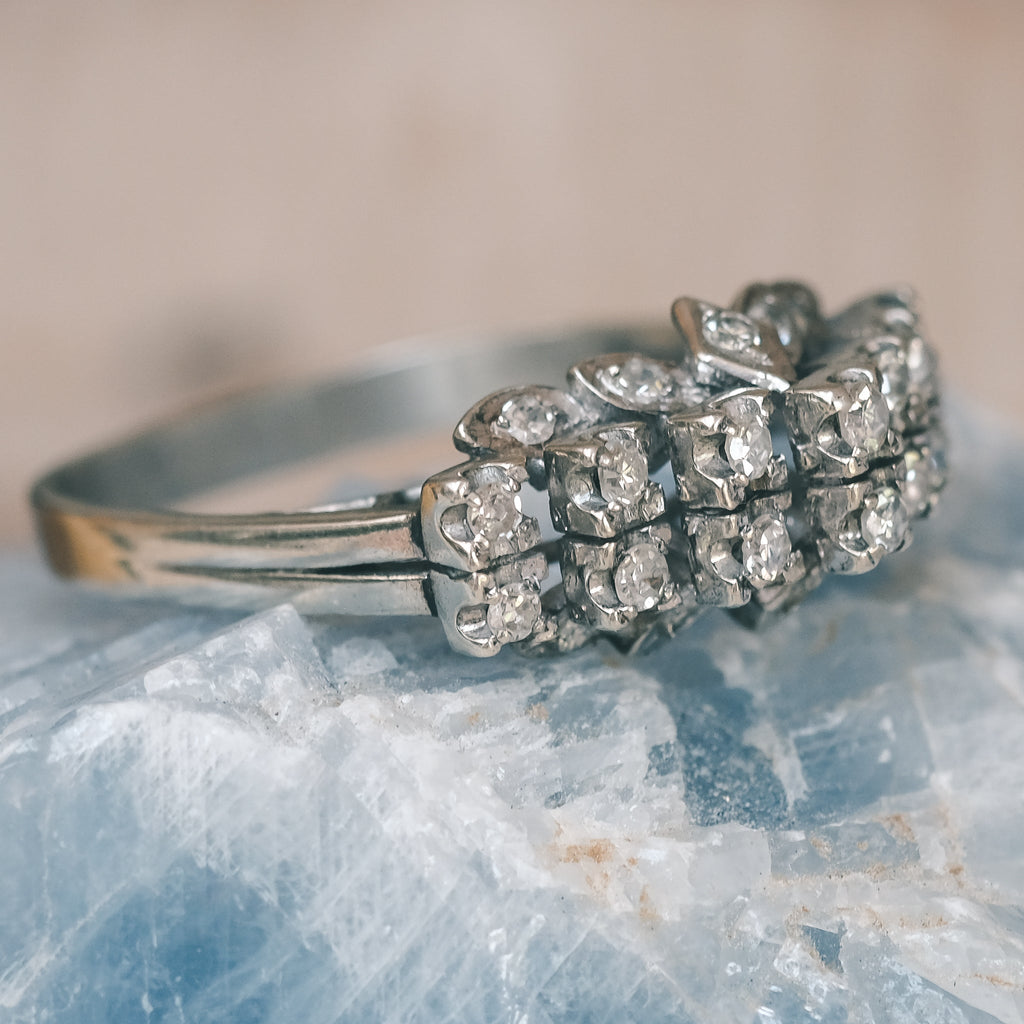 Post-Modern Stepped Double Row Ring – Lost Owl Jewelry
