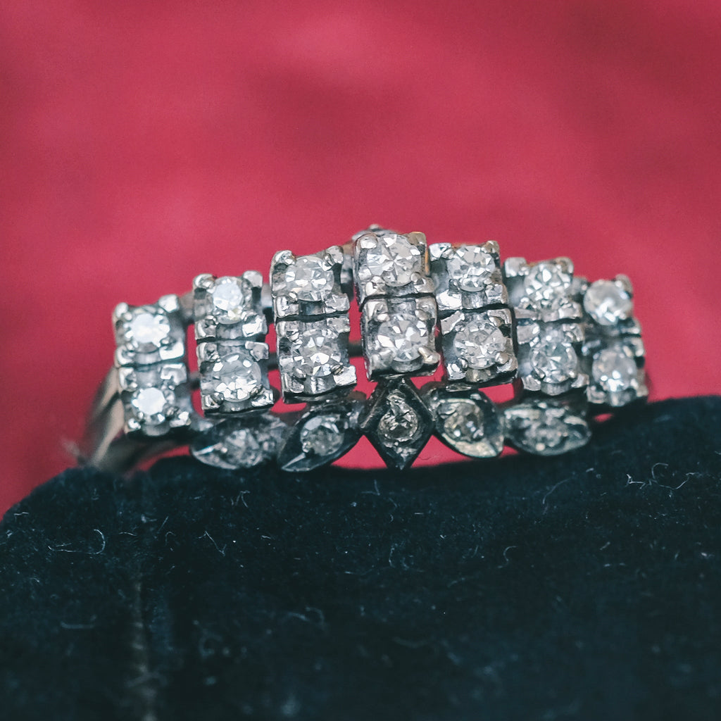 Post-Modern Stepped Double Row Ring – Lost Owl Jewelry