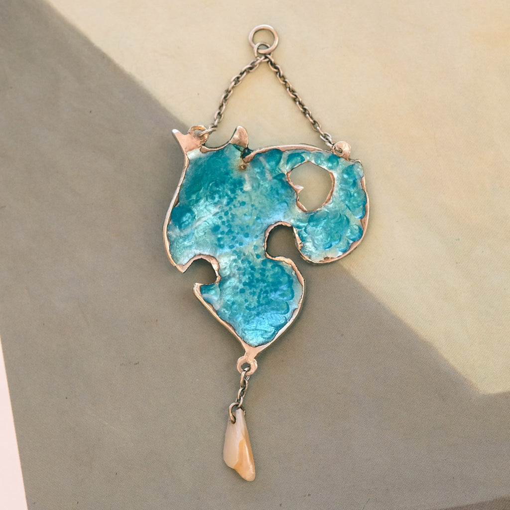 Psychedelic Arts & Crafts Pendant - Lost Owl Jewelry