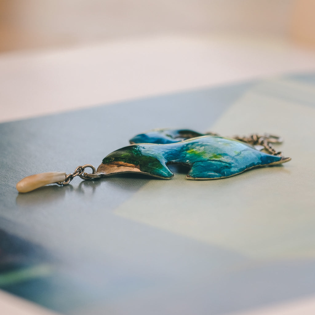 Psychedelic Arts & Crafts Pendant - Lost Owl Jewelry