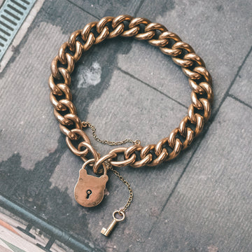 Victorian Chunky Padlock Bracelet - Lost Owl Jewelry