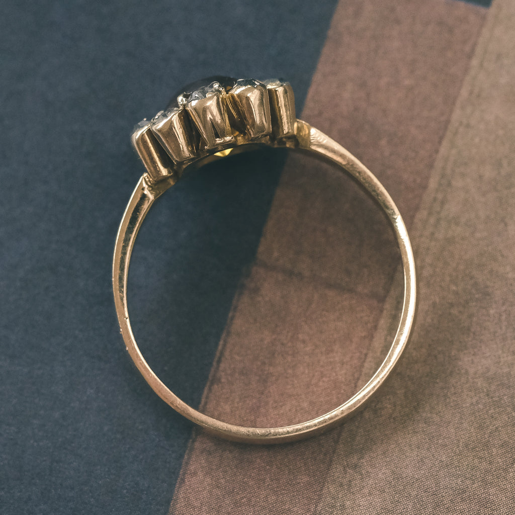 Victorian Citrine Solar Ring – Lost Owl Jewelry