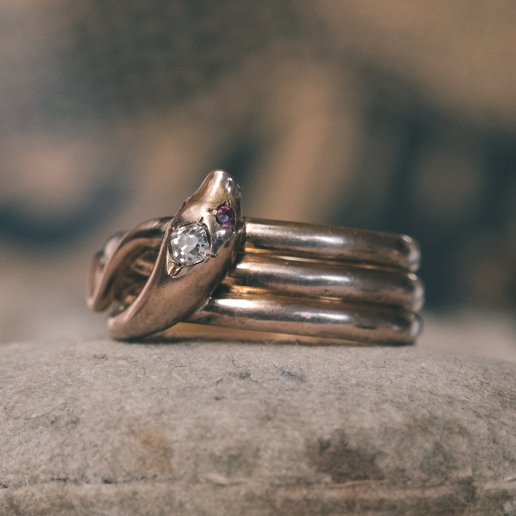 Victorian Coiled Snake Ring – Lost Owl Jewelry