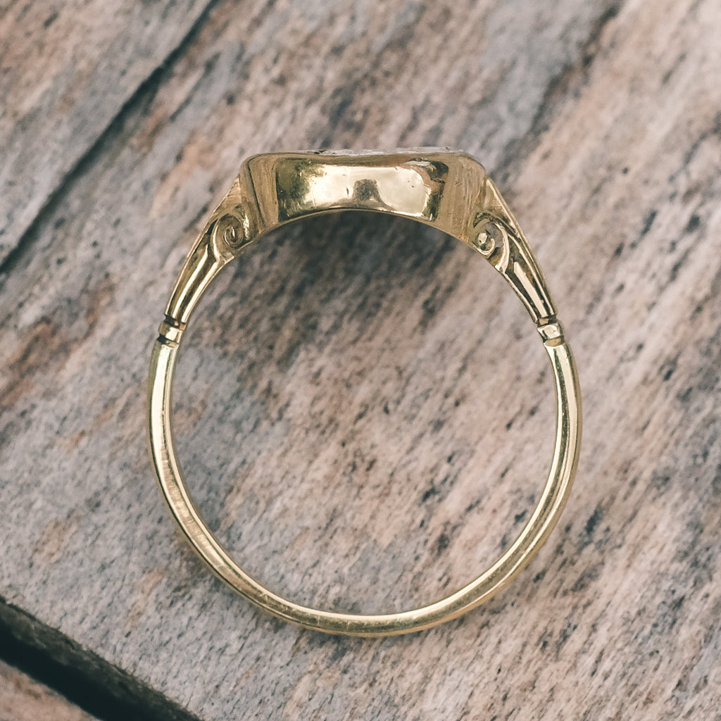 Victorian Egyptian Cartouche Ring - Lost Owl Jewelry