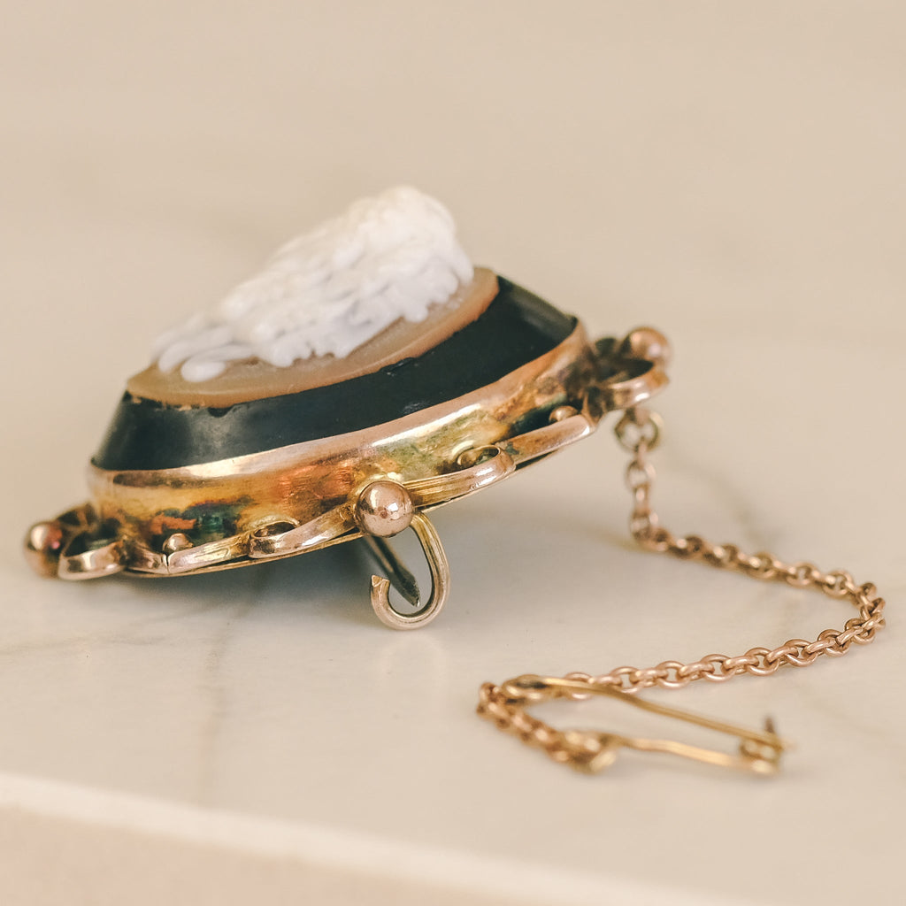 Victorian "First Triumvirate" Cameo Brooch - Lost Owl Jewelry