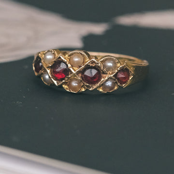 Victorian Jam Lattice Ring - Lost Owl Jewelry