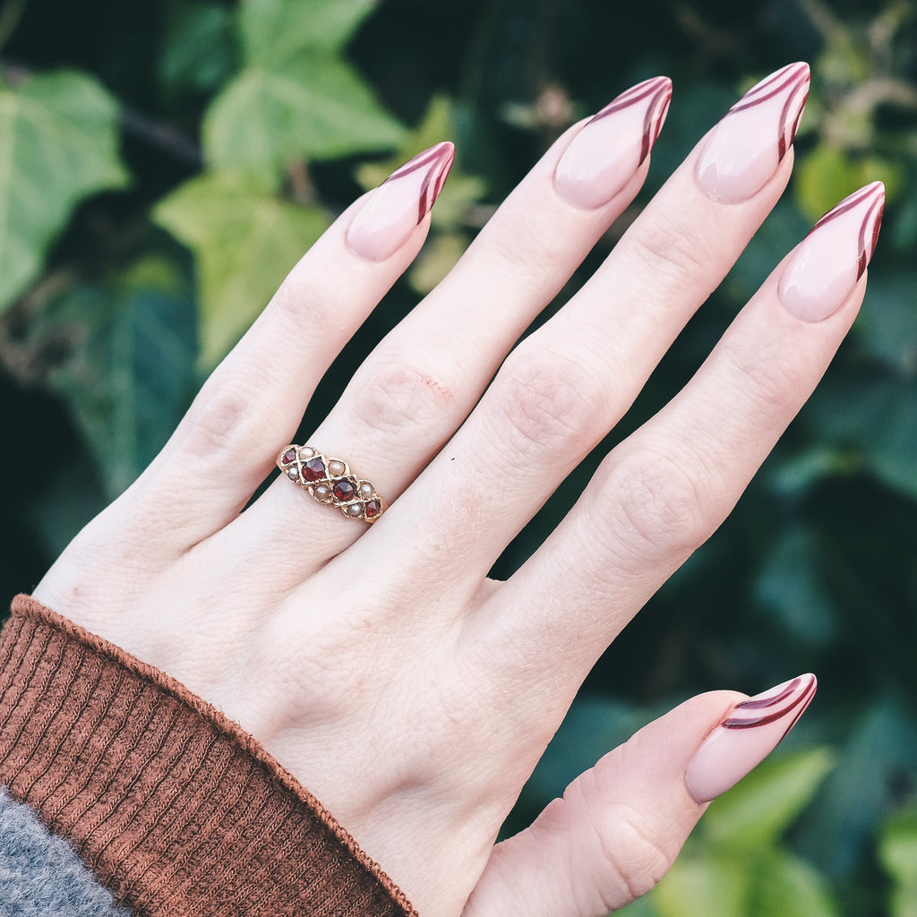 Victorian Jam Lattice Ring - Lost Owl Jewelry