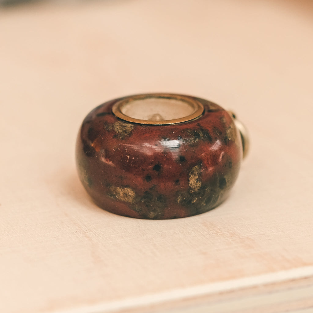 Victorian Jasper Compass Pendant - Lost Owl Jewelry