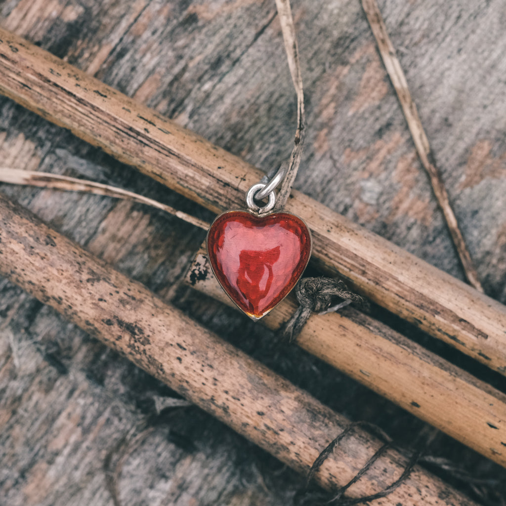 Victorian Love Heart Pendant - Lost Owl Jewelry