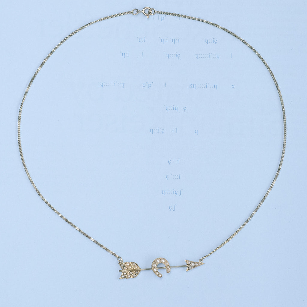 Victorian Lucky Arrow Necklace - Lost Owl Jewelry