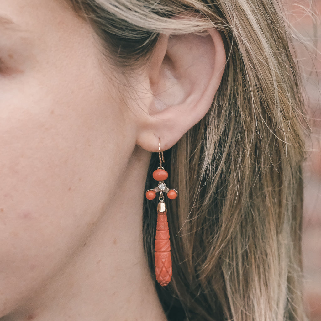 Victorian Mismatched Torpedo Earrings - Lost Owl Jewelry