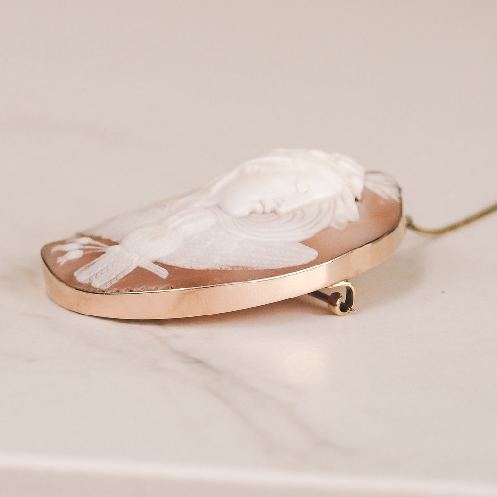 Victorian Nyx Cameo Brooch - Lost Owl Jewelry