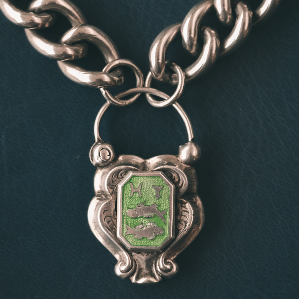 Victorian Pisces Zodiac Bracelet - Lost Owl Jewelry