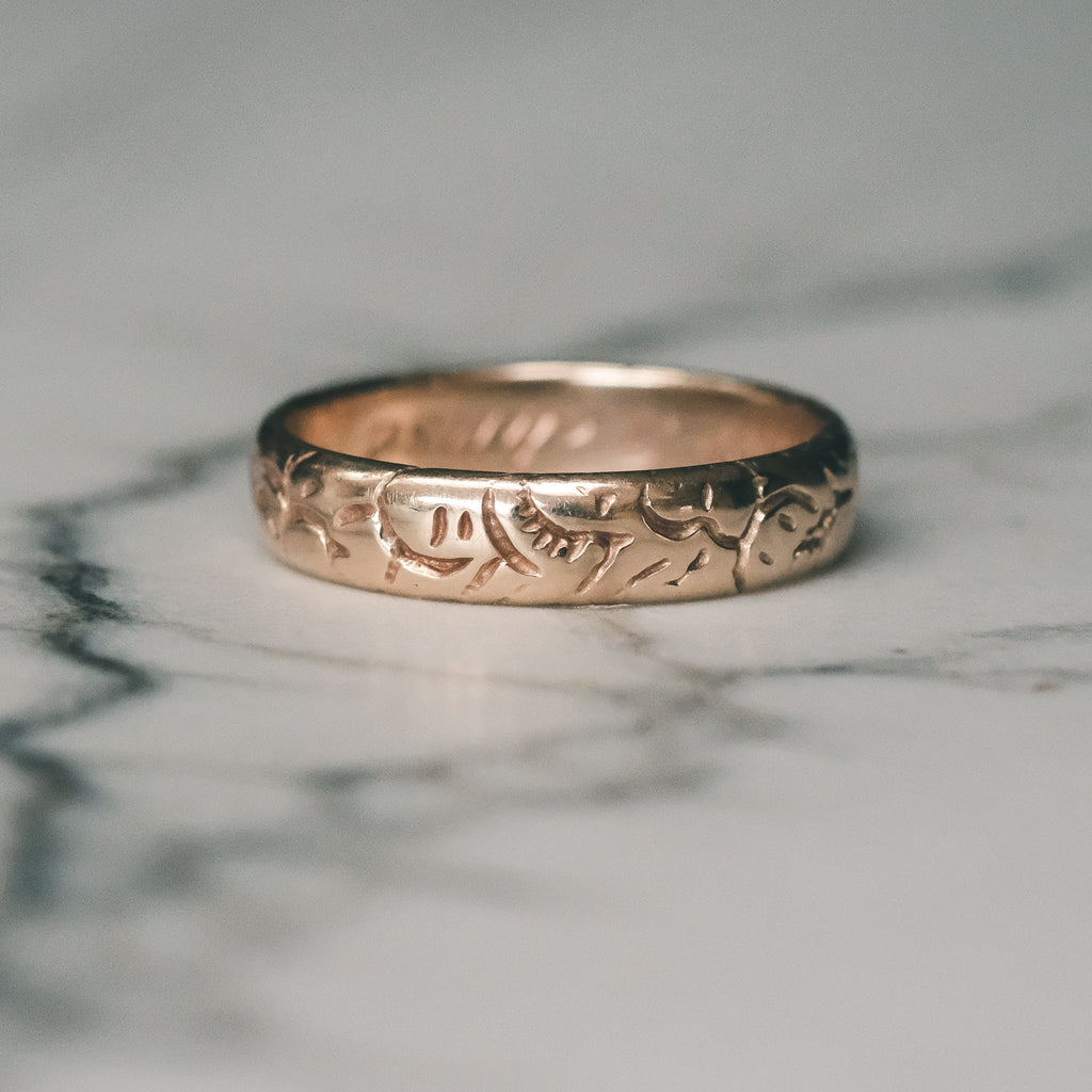 Victorian Poesy Ring "All I Refuse & Thee I Chuse" - Lost Owl Jewelry