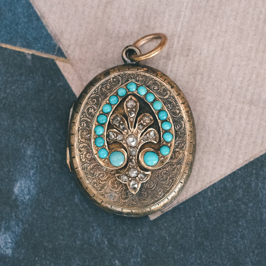 Victorian Scallop Shell Locket - Lost Owl Jewelry