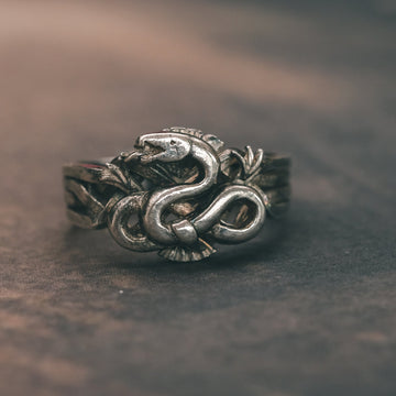 Victorian Serpent Puzzle Ring - Lost Owl Jewelry