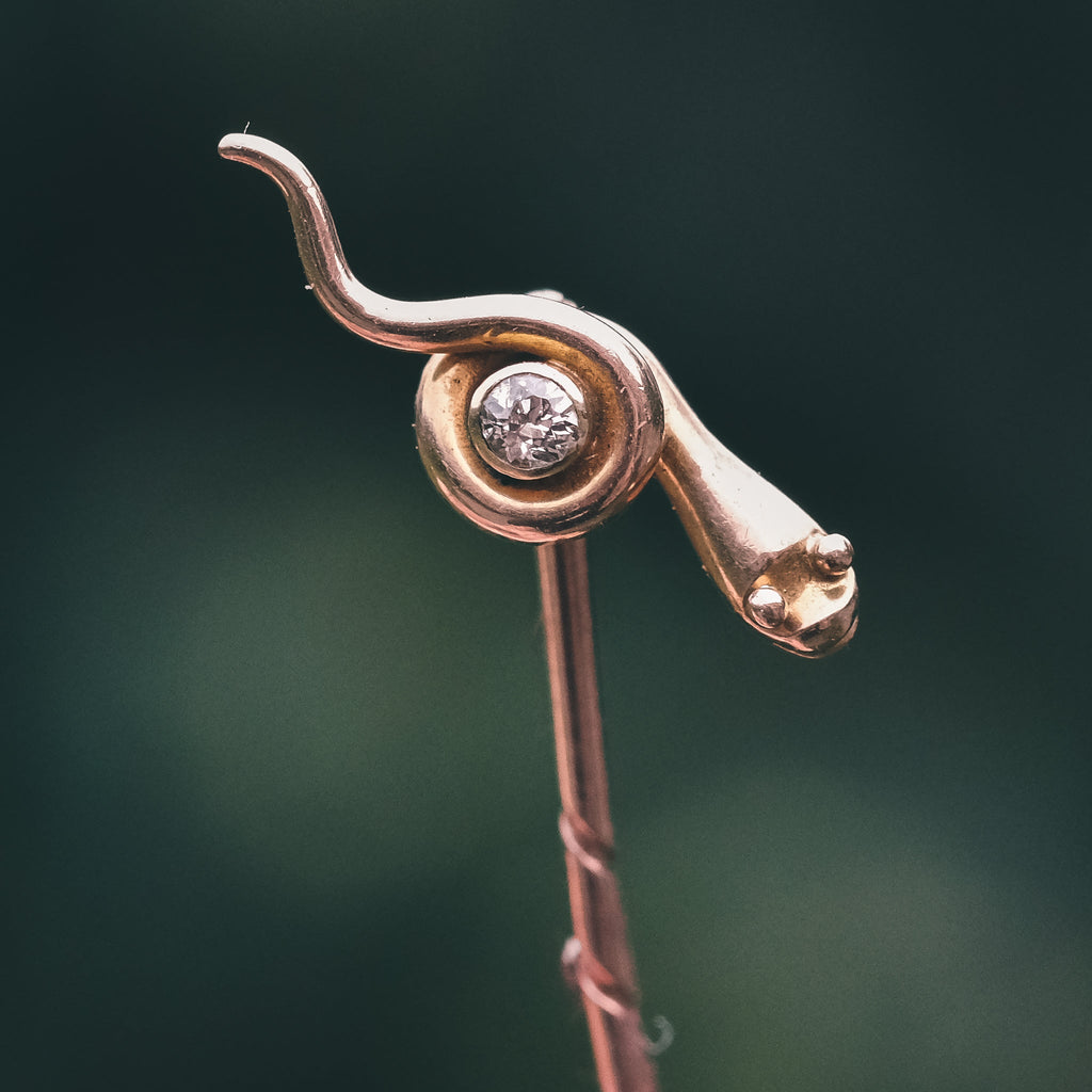 Stick Pin Snake Victorian Serpent Stick Pin – Lost Owl Jewelry