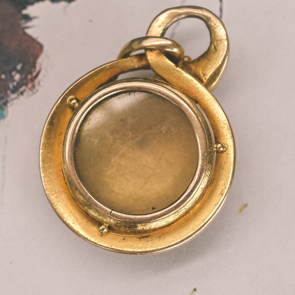 Victorian Sun Snake Locket - Lost Owl Jewelry