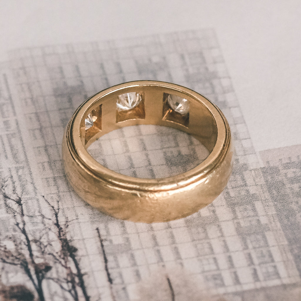 Vintage .75ct Diamond Star Band - Lost Owl Jewelry