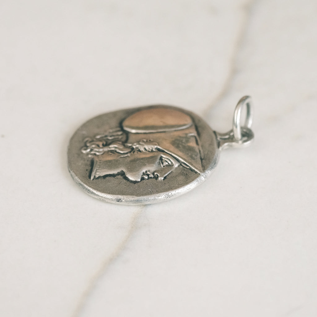 Vintage Athena Cameo Pendant - Lost Owl Jewelry