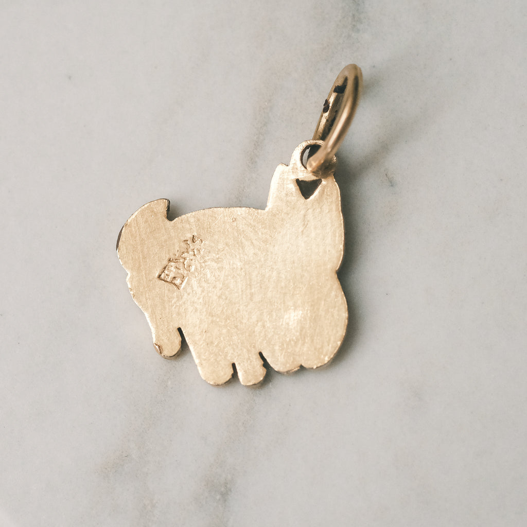 Vintage Black Rabbit Pendant - Lost Owl Jewelry