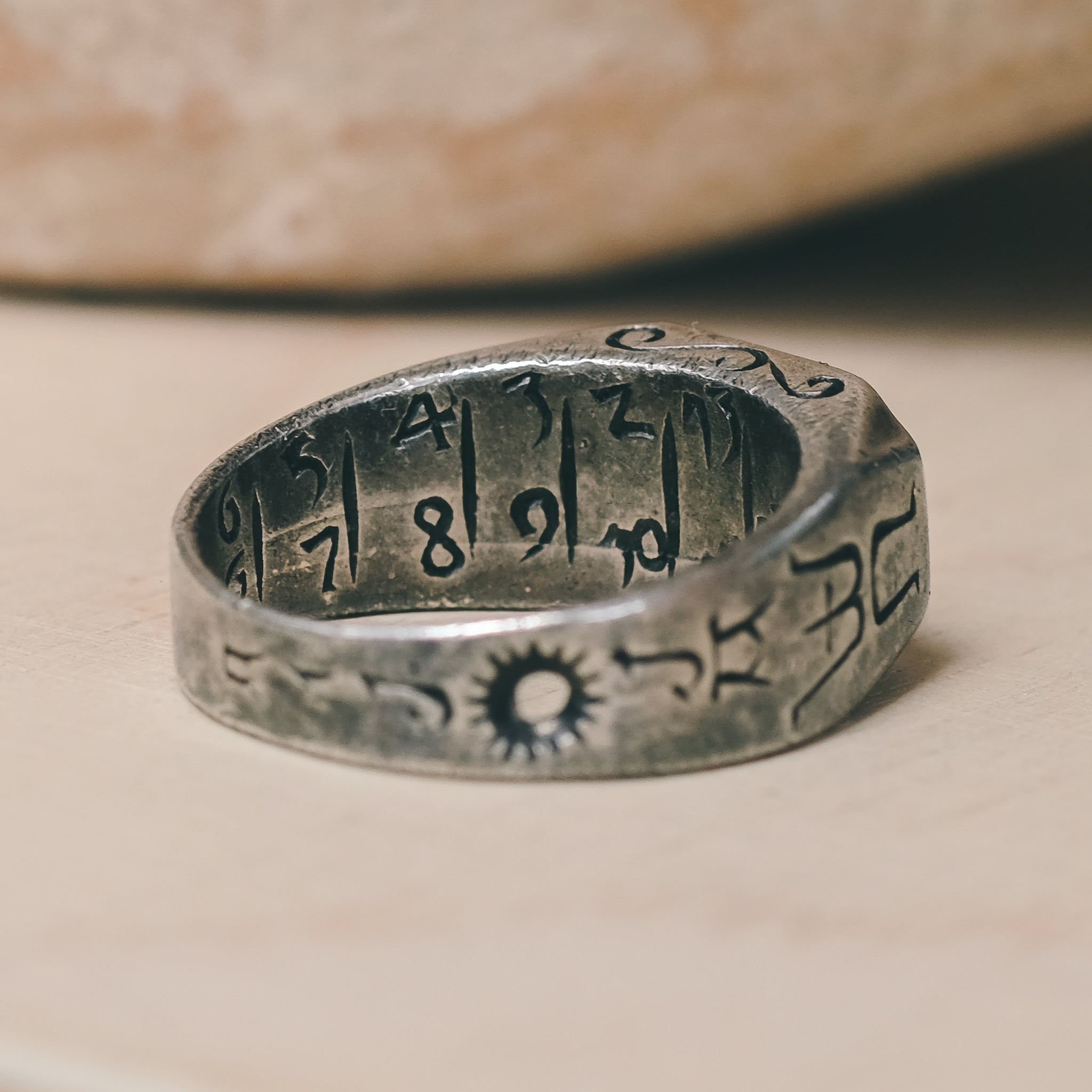 Vintage CARPE DIEM Sundial Ring – Lost Owl Jewelry