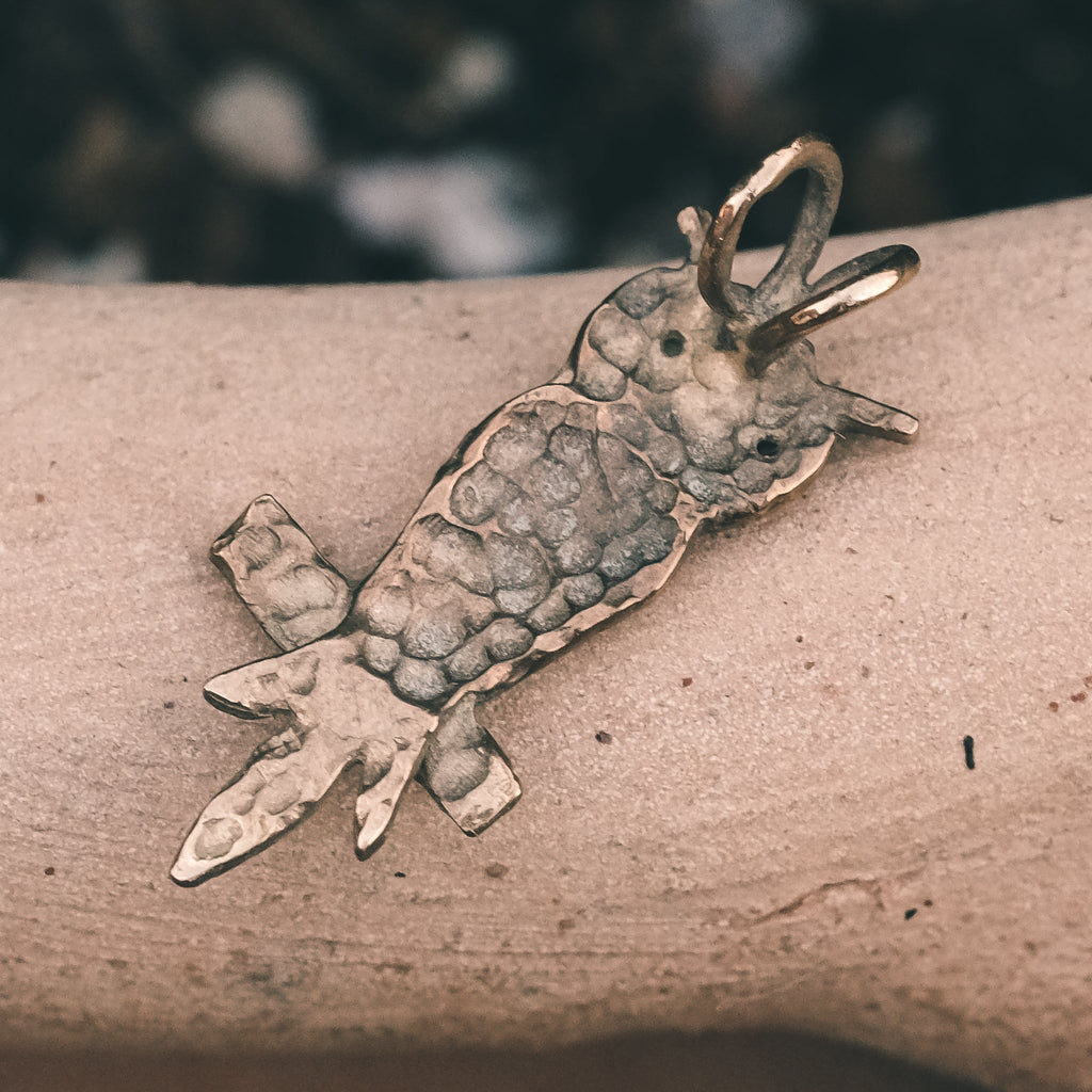 Vintage Owl Pendant - Lost Owl Jewelry