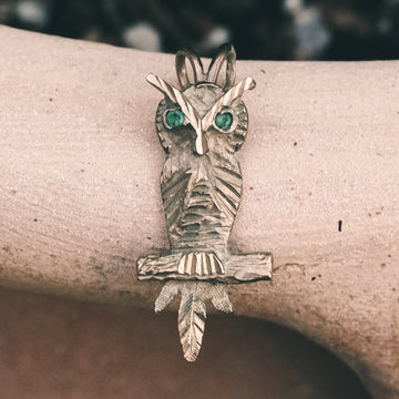 Vintage Owl Pendant - Lost Owl Jewelry