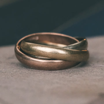 Vintage Russian Wedding Bands - Lost Owl Jewelry