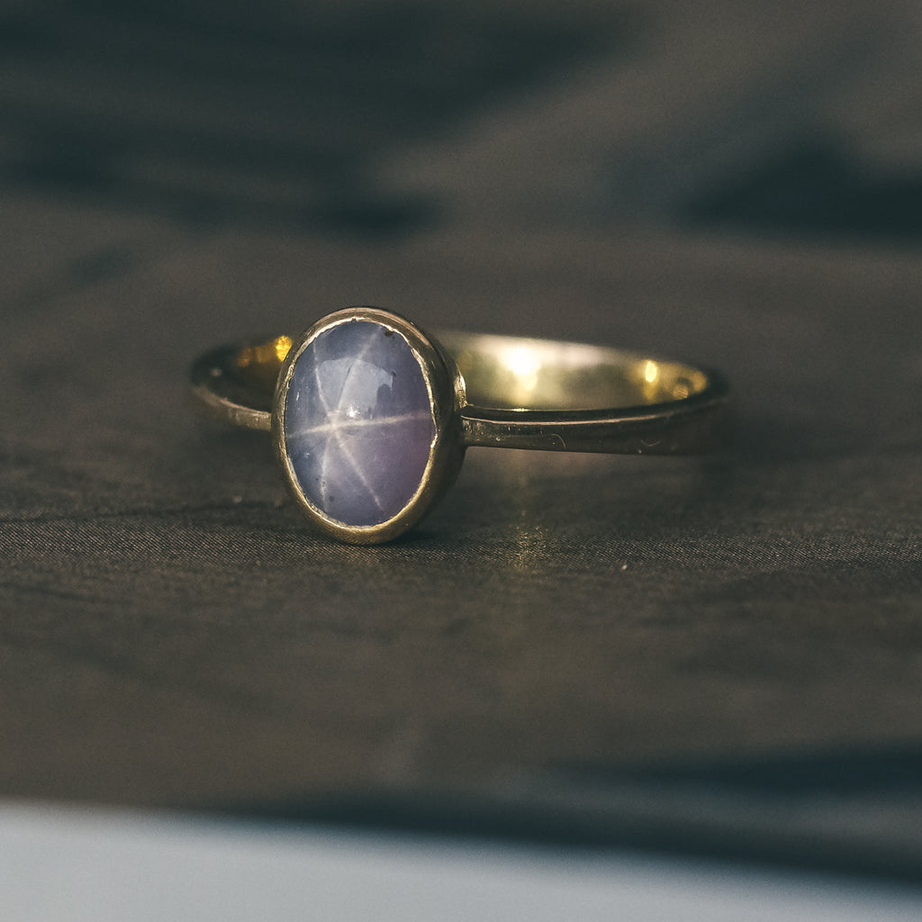 Vintage Star Sapphire Ring - Lost Owl Jewelry