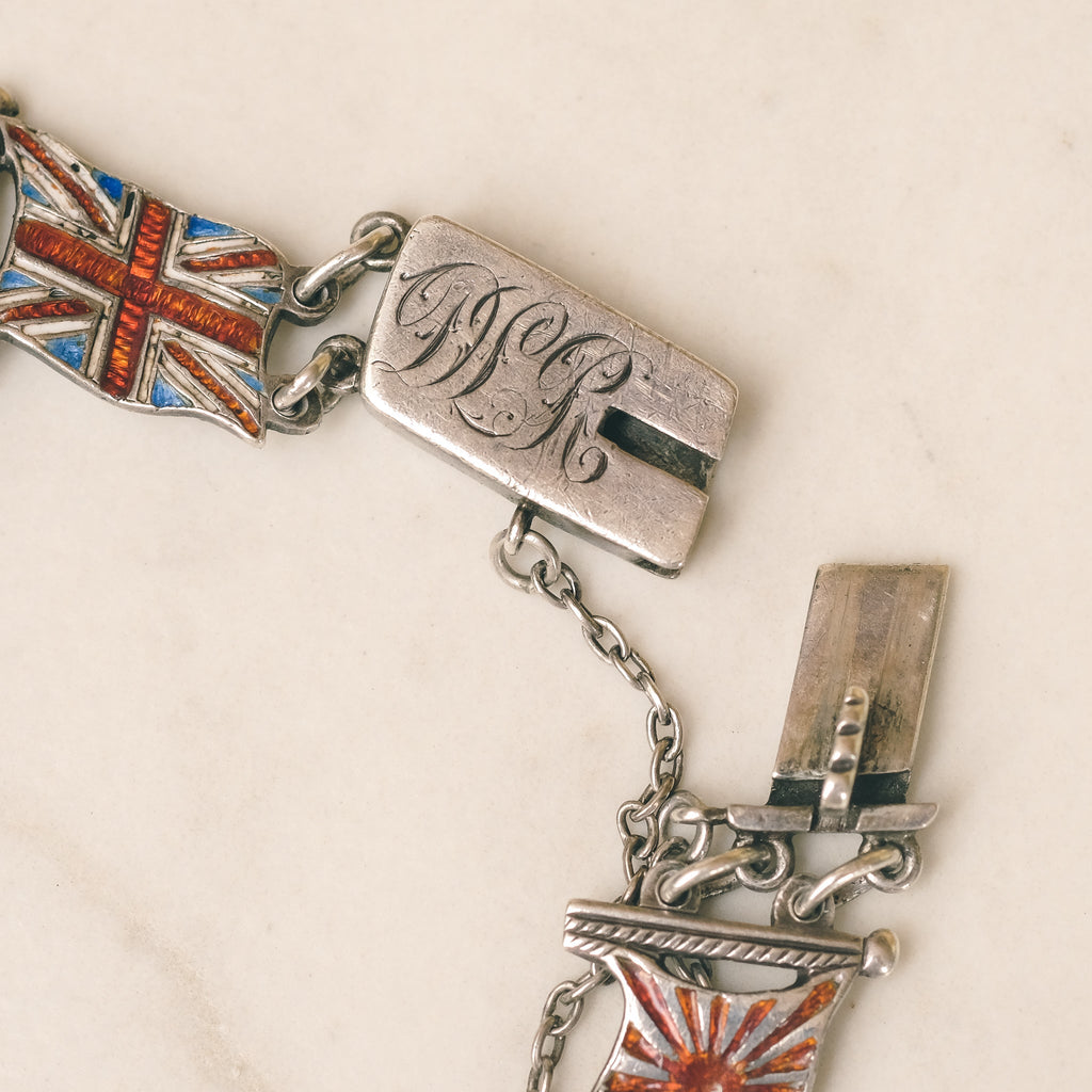 WW1 "Flags of The Allies" Bracelet - Lost Owl Jewelry